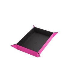 Gamegenic Magnetic Dice Tray Rectangular Black/Pink